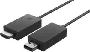 Kompakter Microsoft Wireless HDMI Adapter für kabellose Bildübertragung von Laptop zu Beamer oder TV