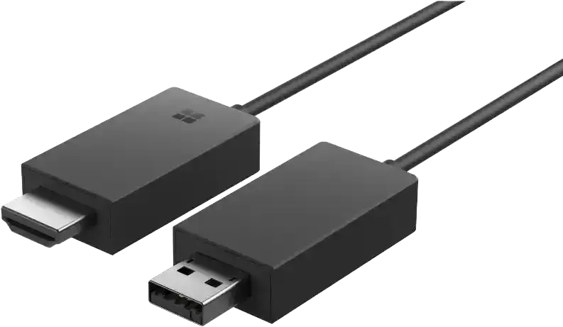 Kompakter Microsoft Wireless HDMI Adapter für kabellose Bildübertragung von Laptop zu Beamer oder TV
