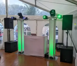 DJ für Jubiläum von einem Sportverein in Bad Oeynhausen. Deluxe Lichtset und PA für 250 Personen