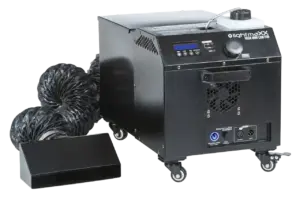 lightmaXX Vega Mini Low Fog Bodennebelmaschine auf Wasserbasis von PvD Events & Technik.