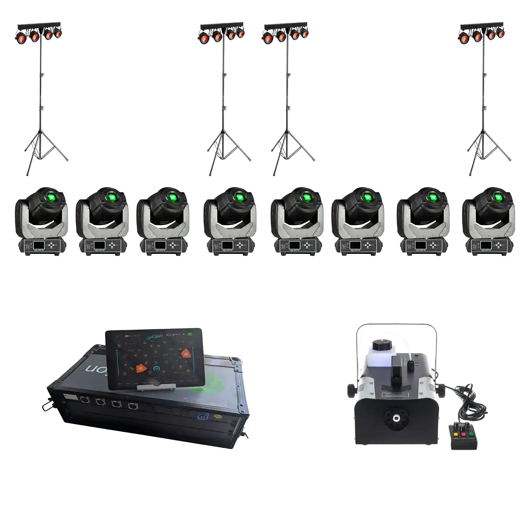 lichtset mit moving heads mieten