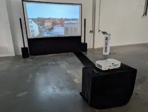 beamer leinwand und tontechnik für betriebsevent in herford