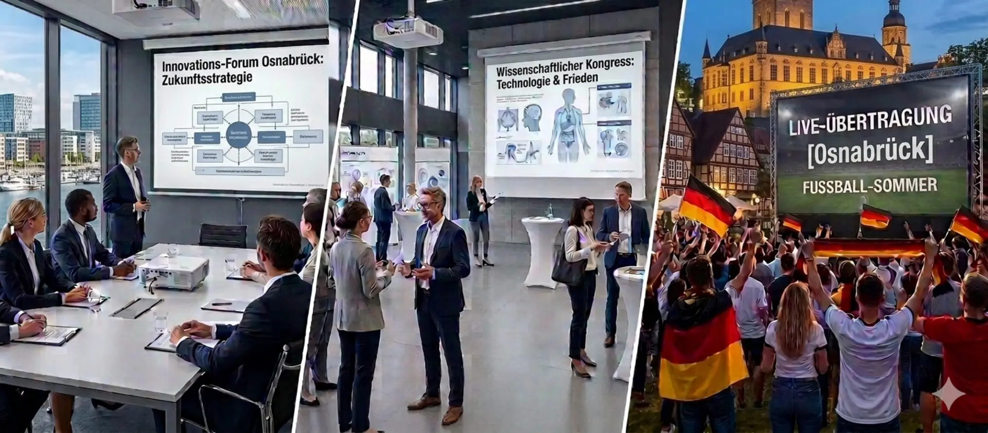 Professioneller Beamer-Verleih und Leinwand-Miete in Osnabrück für Business-Events, Uni-Kongresse und Public Viewing.