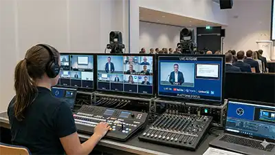 Mobile Videoregie für Hybrid-Events und Livestreams in Niedersachsen von PvD Events.